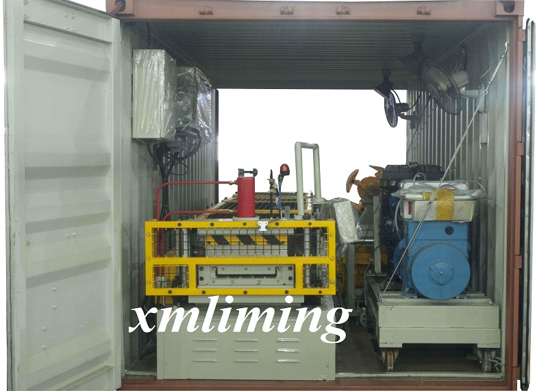 Roll Forming Machine Sited in Container
